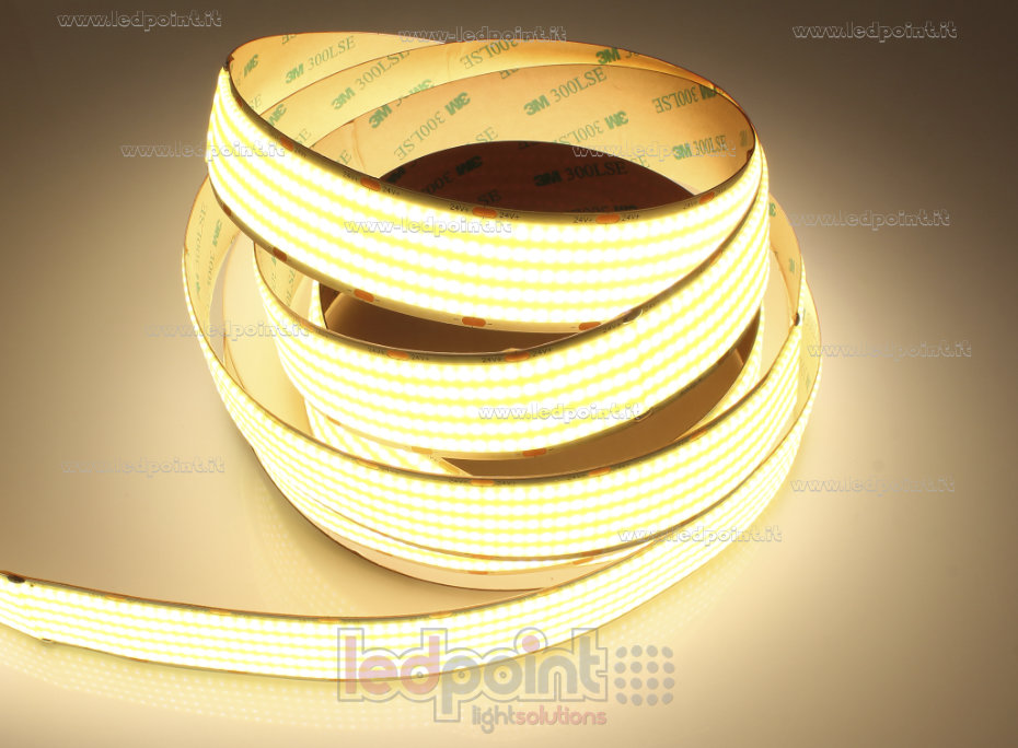 Led strip COB 24V IP20 3000K 1600led/m