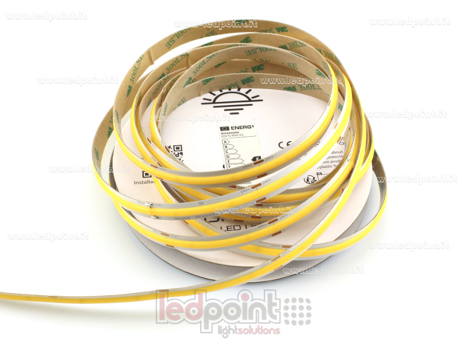 LED-Streifen COB 24V IP20 3000K 480led/m