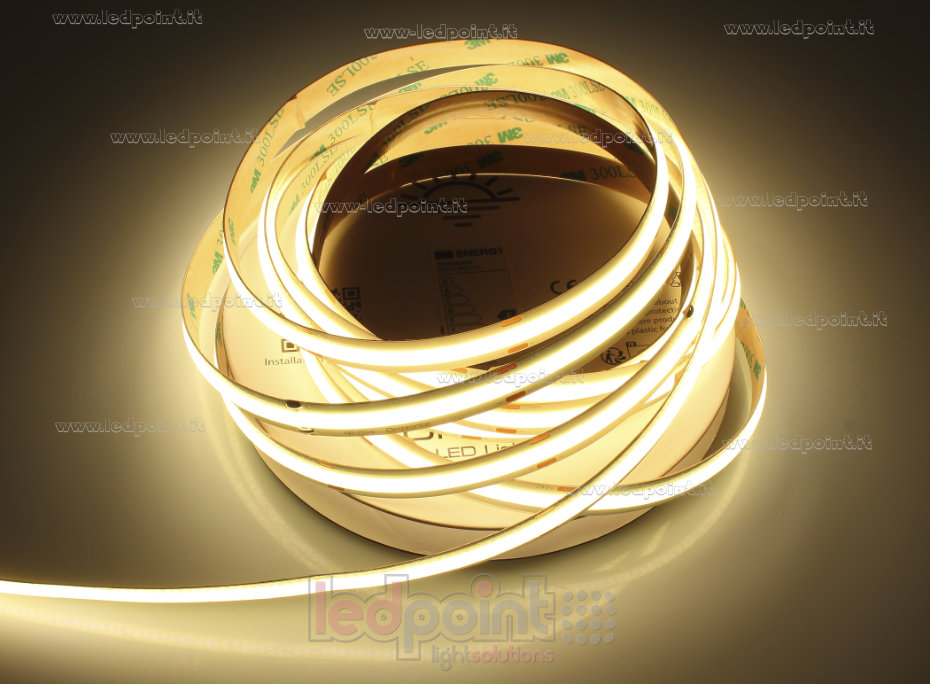 LED-Streifen COB 24V IP20 3000K 480led/m