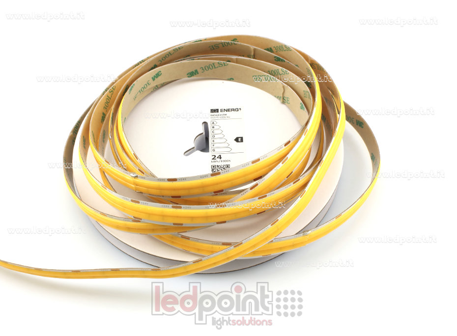 Led strip COB 24V IP20 3000K 600led/m