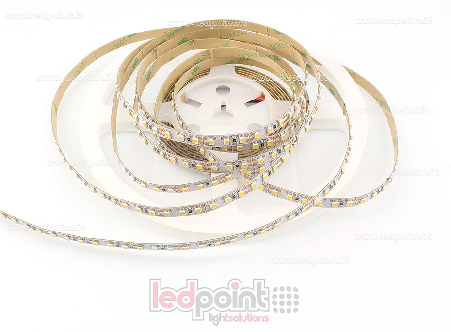 Striscia led 3528 12V IP20 2900-3100K 120led/m F52-300-A0321