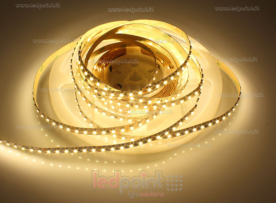 Led strip 3528 24V IP20 2900-3100K 120led/m F52-300-A0322