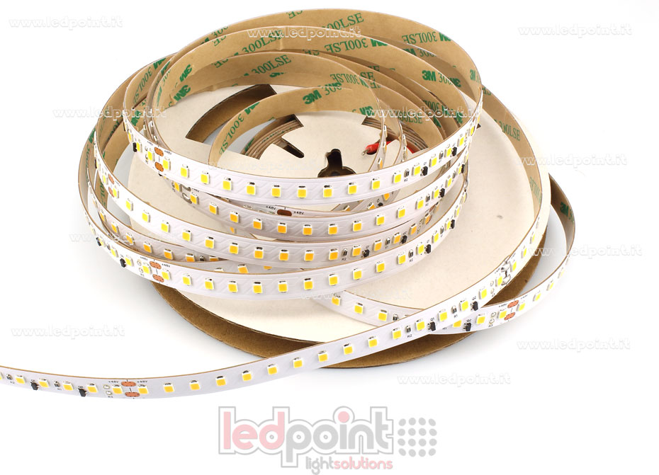 Led strip 2835 48V IP20 3000K 3step 128led/m