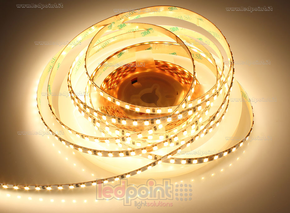 Striscia led 2835 24V IP20 3000K 3step 140led/m