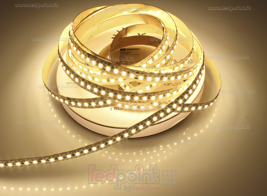 Striscia led 2835 24V IP20 3000K 3step 160led/m