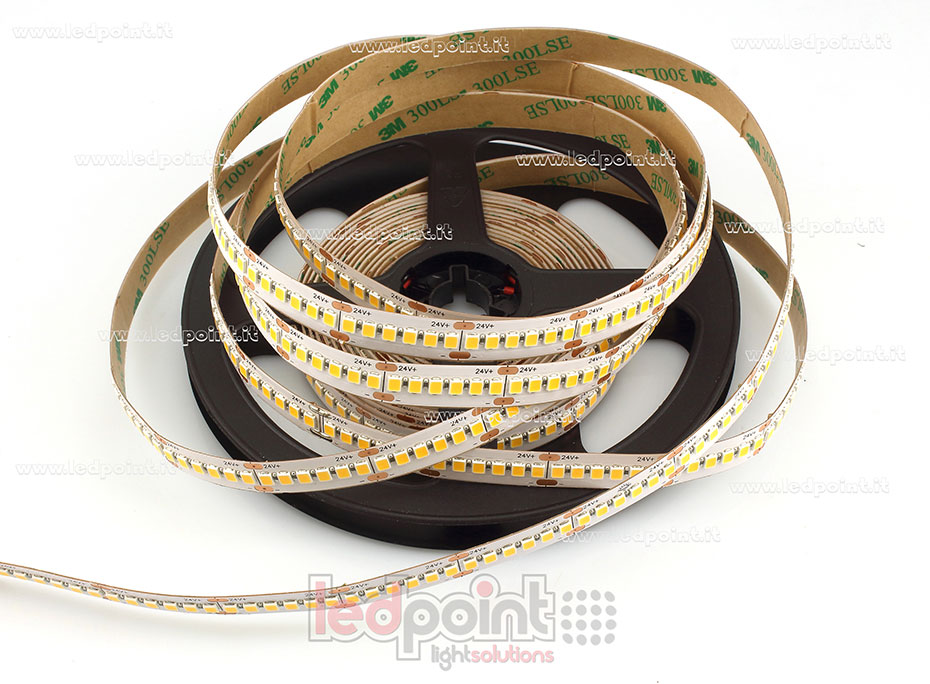 Striscia led 2835 24V IP20 3000K 3step 240led/m