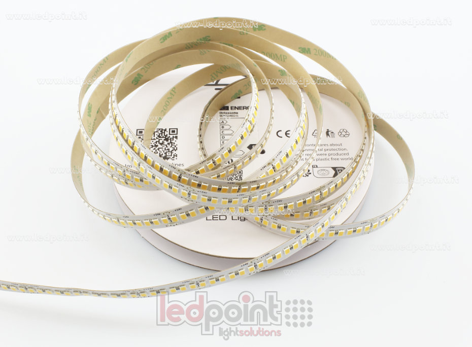 Striscia led 2835 24V IP20 3000K 3step 240led/m