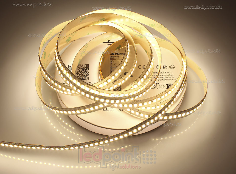 Striscia led 2835 24V IP20 3000K 3step 240led/m