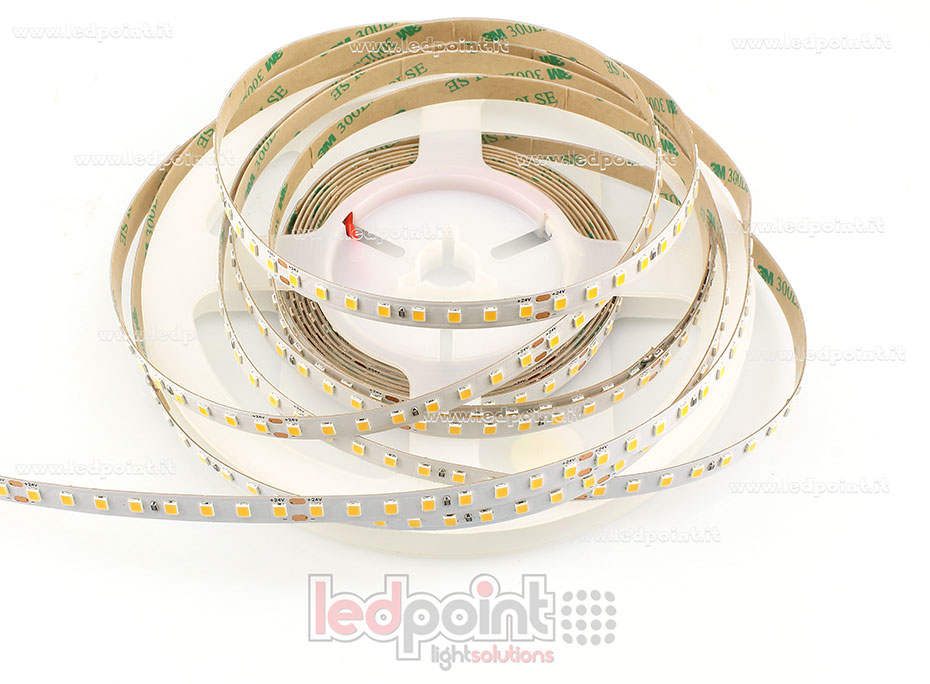 Striscia led 2835 24V IP20 3000K 3step 128led/m
