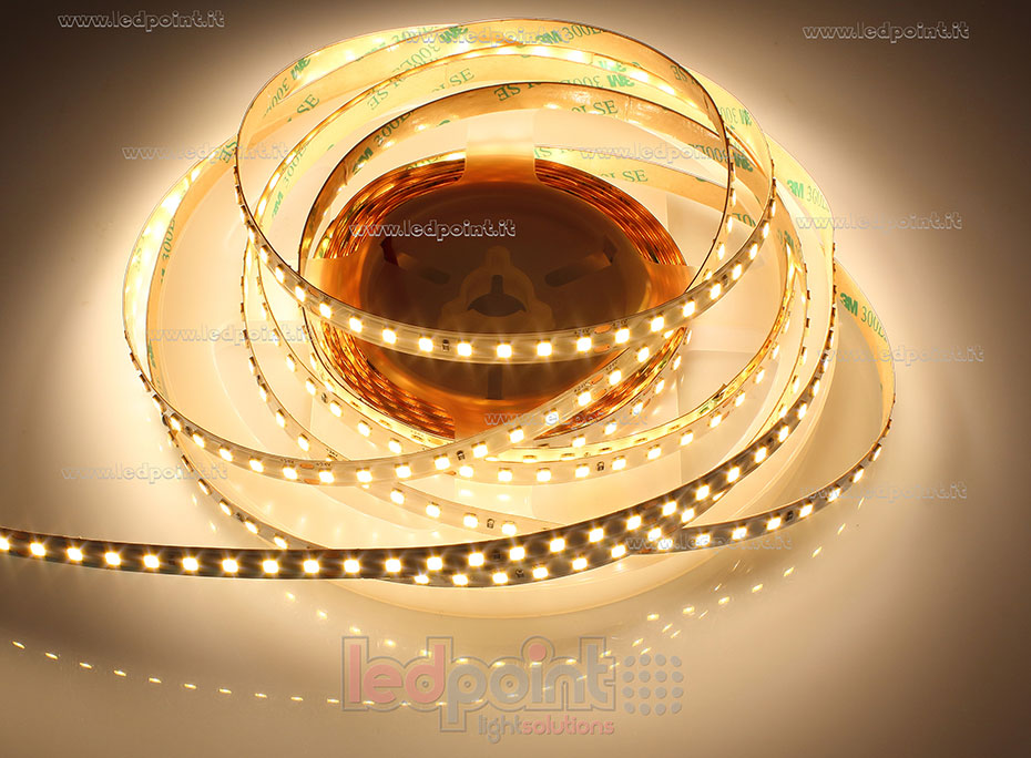 Striscia led 2835 24V IP20 3000K 3step 128led/m