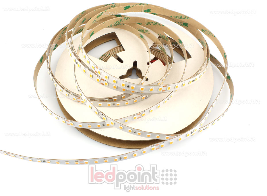 Striscia led 2835 24V IP20 3000K 3step 128led/m