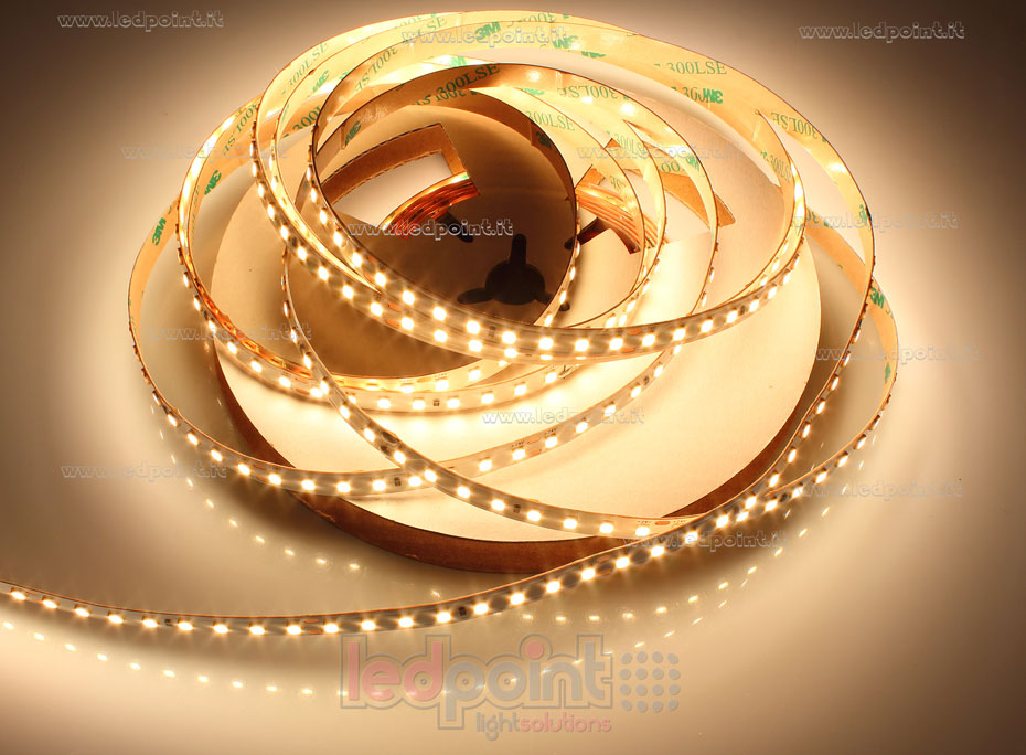 Striscia led 2835 24V IP20 3000K 3step 128led/m