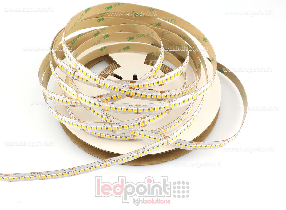 Striscia led 2835 24V IP20 3300-3600K 240led/m