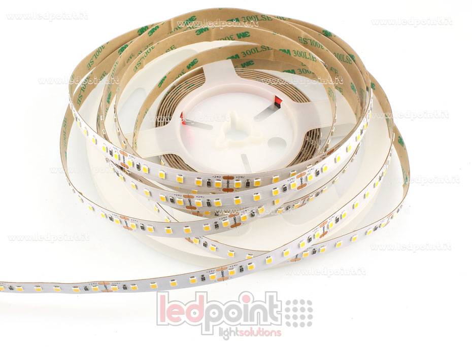 Striscia led 2835 24V IP20 3500K 3step 120led/m