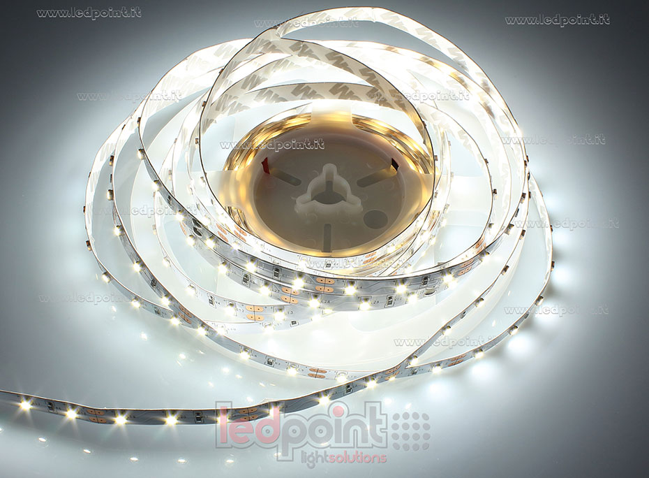 Striscia led 3528 12V IP20 4000-4500K 60led/m