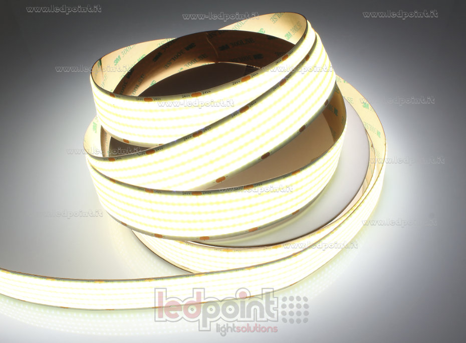 Striscia led COB 24V IP20 4000K 1600led/m