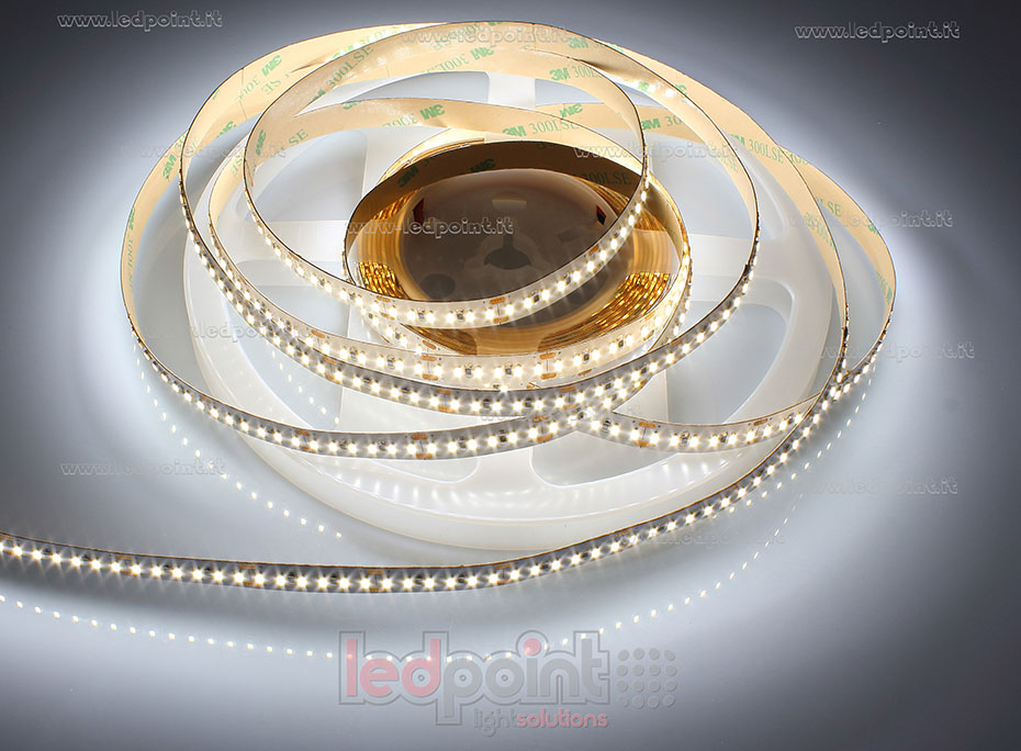Striscia led 3014 24V IP20 4000-4250K 204led/m