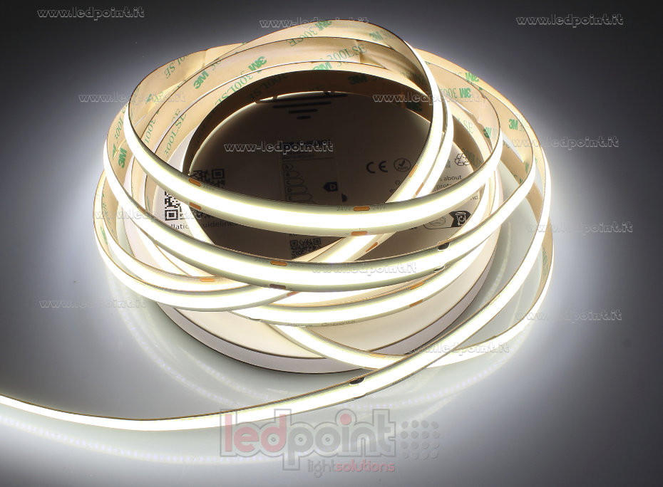 Striscia led COB 24V IP20 4000K 480led/m