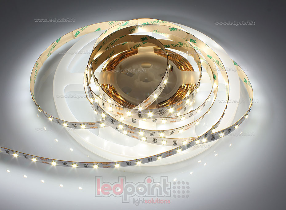 Striscia led 2835 12V IP20 4000-4250K 60led/m F52-400-60821