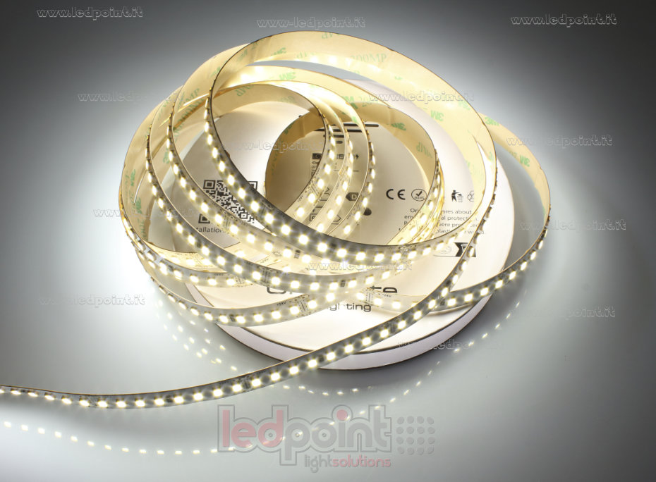 Striscia led 2835 24V IP20 4000K 3step 160led/m