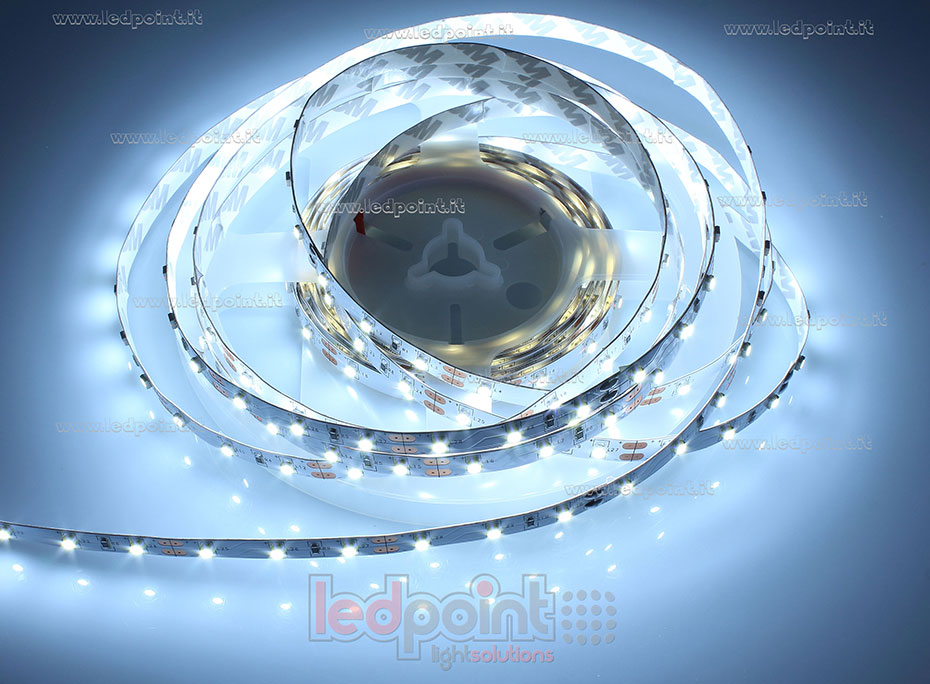 Striscia led 3528 12V IP20 6000-6500K 60led/m