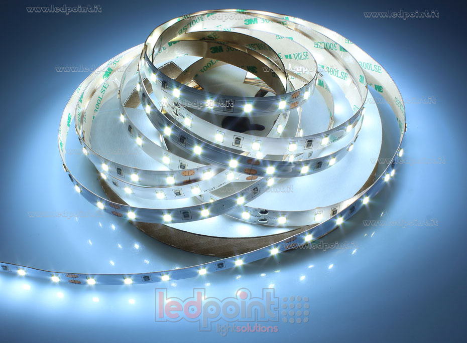 Striscia led 2835 24V IP20 6000-6500K 60led/m