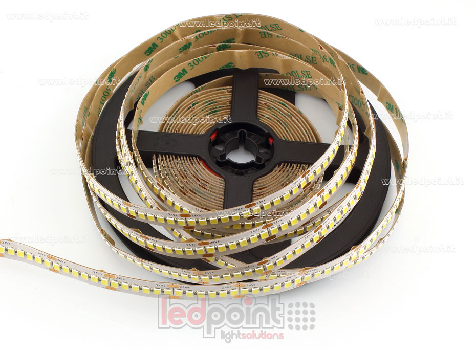 Striscia led 2835 24V IP20 6300-6800K 240led/m