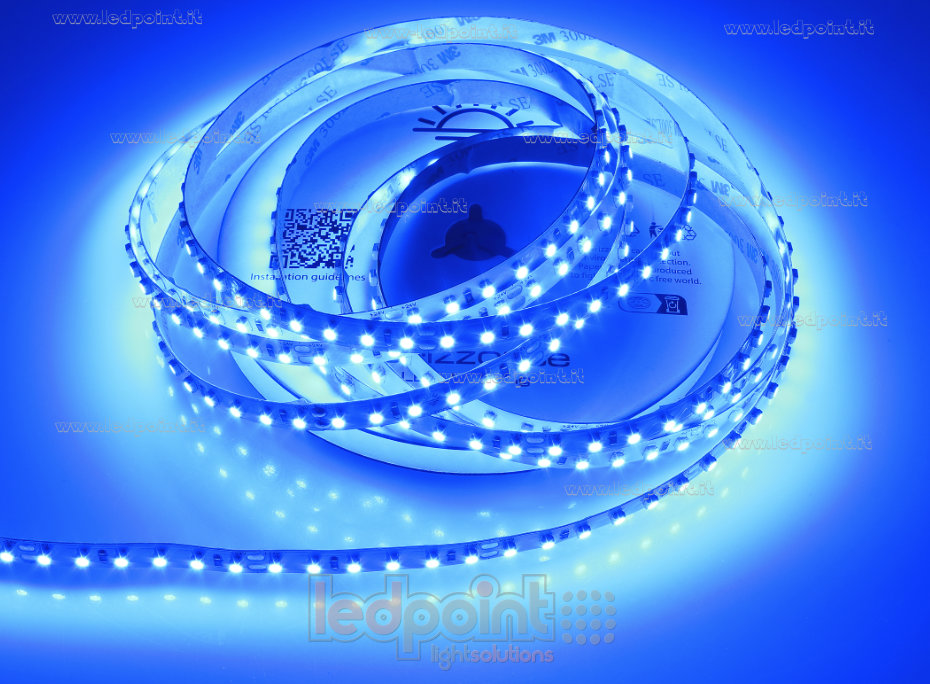 Led strip 3528 24V IP20 465-468nm 120led/m