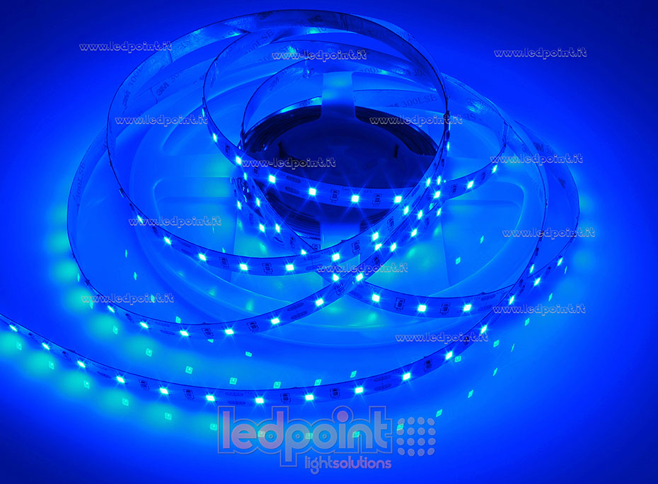 Striscia led 2835 12V IP20 460-465nm 60led/m