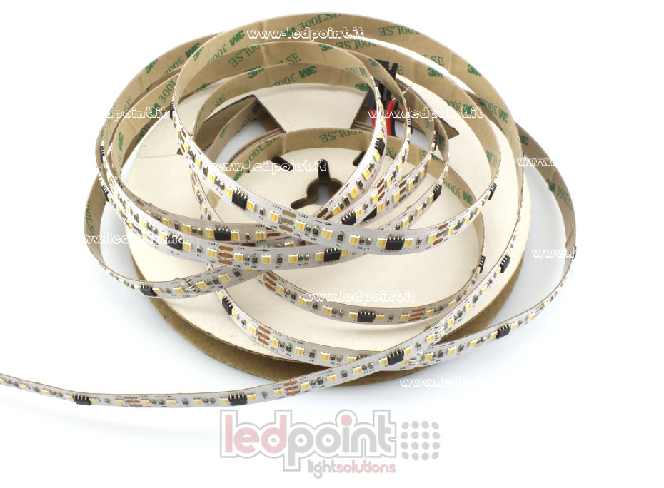 Striscia led 2835 24V IP20 3000-6500K 120led/m