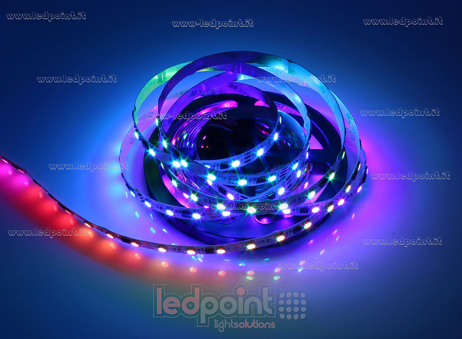 Striscia led 5050 12V IP20 RGB 60led/m