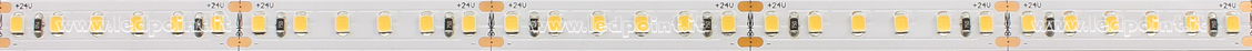 Striscia led 2835 24V IP20 3000-3500K 120led/m