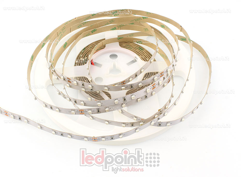 Striscia led 3528 24V IP20 520-525nm 60led/m