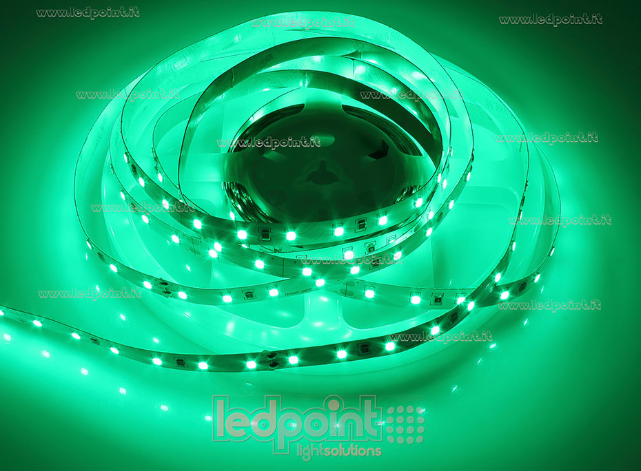 Led strip 2835 24V IP20 520-525nm 60led/m