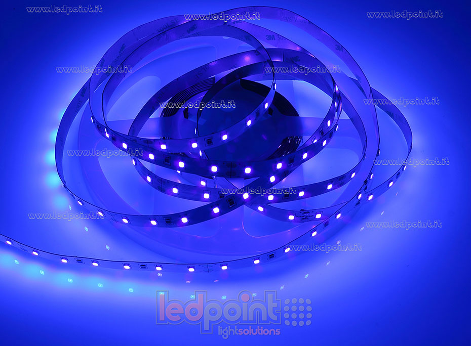 LED-Streifen 2835 24V IP20 395-400nm 60led/m