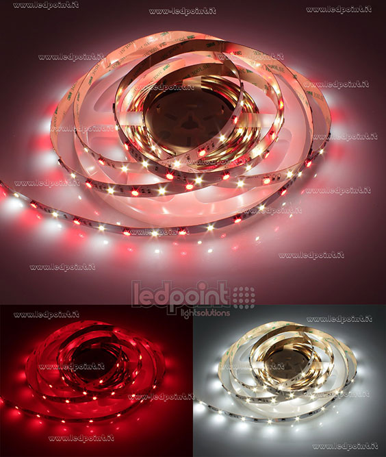 LED-Streifen 5050+2835 24V IP20 4000K 3step 28+28led/m LED-Streifen 5050+2835 24V IP20 4000K 3step 28+28led/m