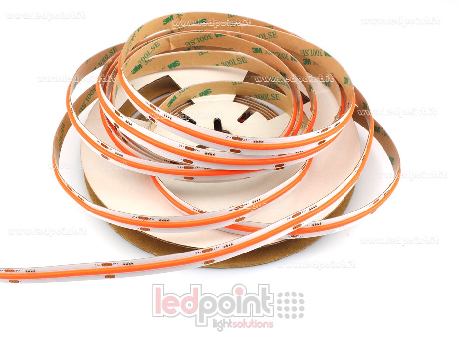 LED-Streifen COB 24V IP20 Rot 528led/m
