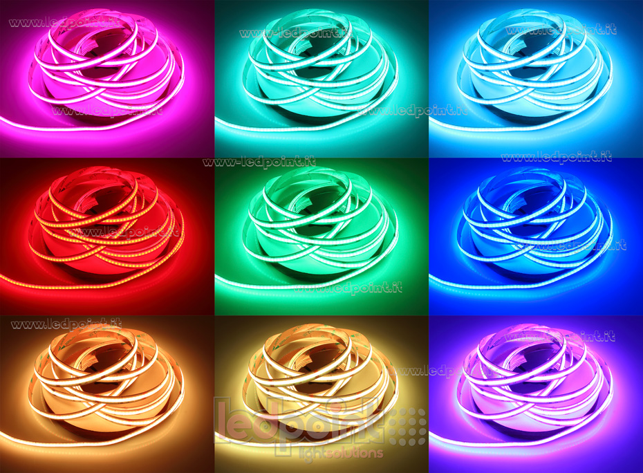 LED-Streifen COB 24V IP20 RGB 840led/m LED-Streifen COB 24V IP20 RGB 840led/m
