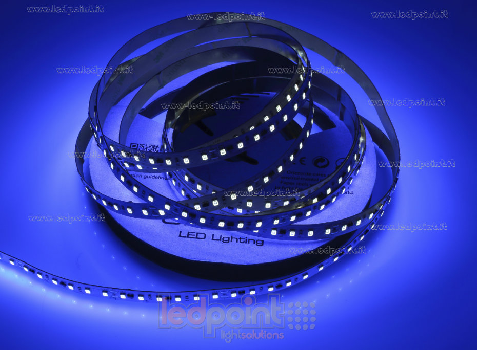 Striscia led 2835 24V IP20 365nm 120led/m