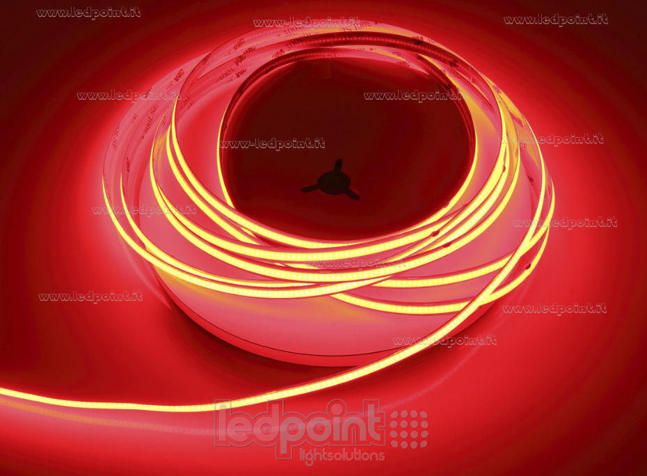 Led strip COB 24V IP20 Red 480led/m