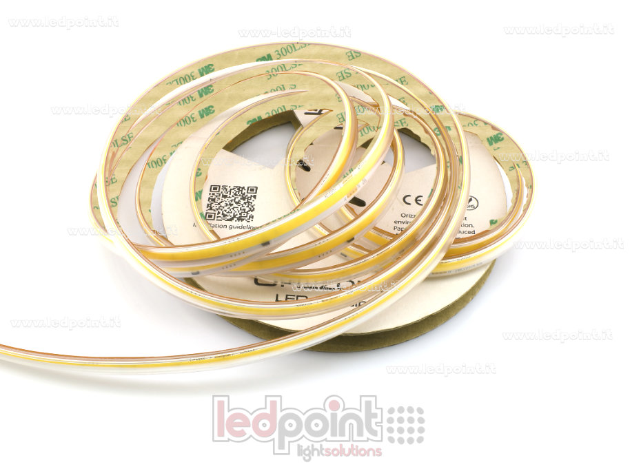 Striscia led COB 230V IP65 3000K 296led/m