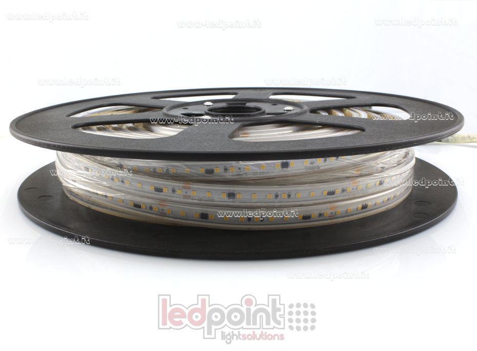 Striscia led 2835 230V IP65 4000K 120led/m