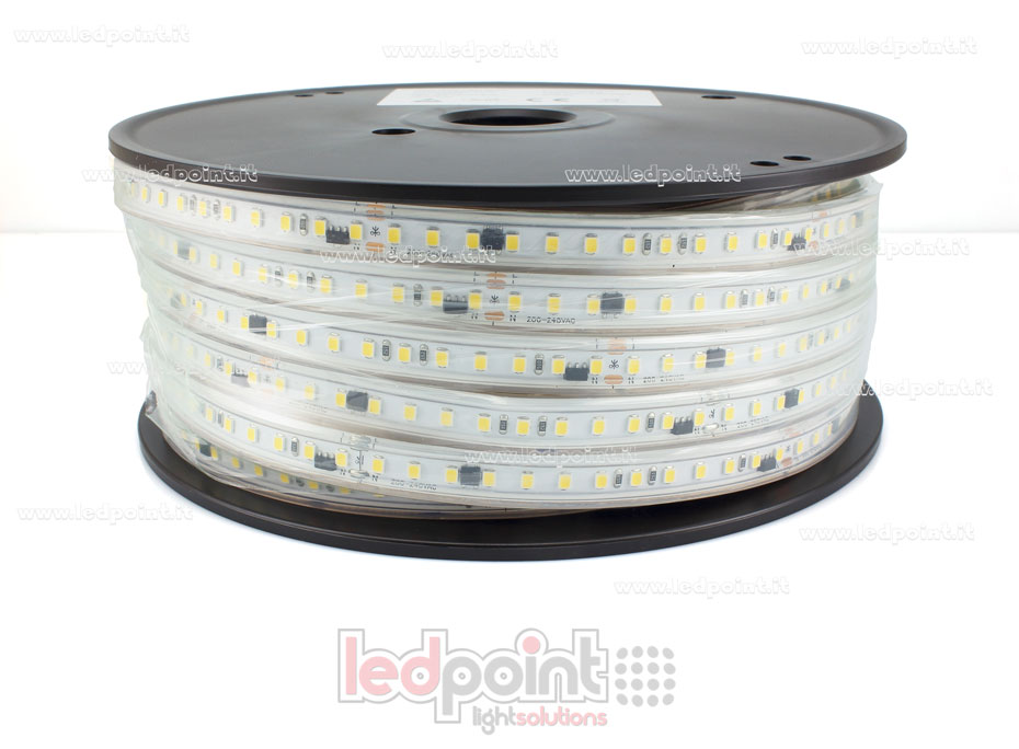 Striscia led 2835 230V IP65 4000K 130led/m Striscia led 2835 230V IP65 4000K 130led/m