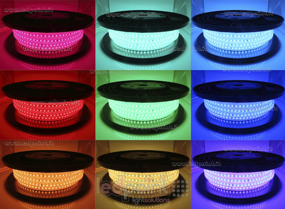 LED-Streifen 2835 230V IP65 RGB 96led/m