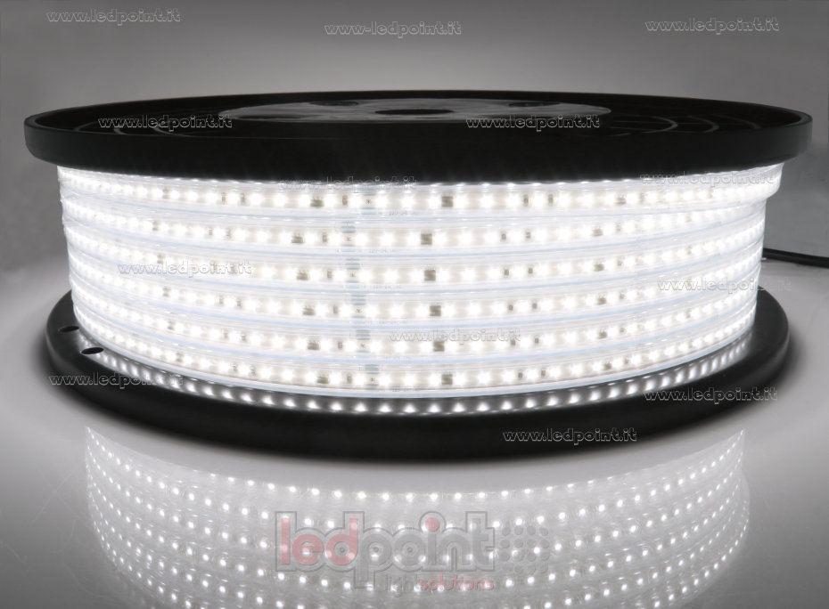 Striscia led 2835 230V IP65 4000K 120led/m