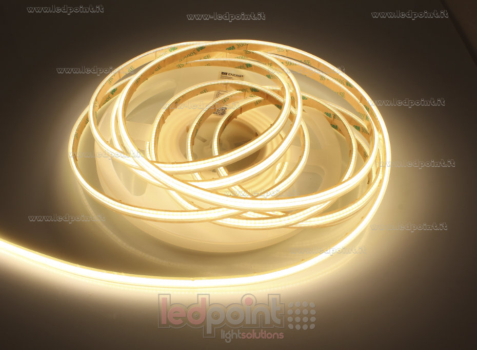LED-Streifen COB 12V IP65 3000K 400led/m