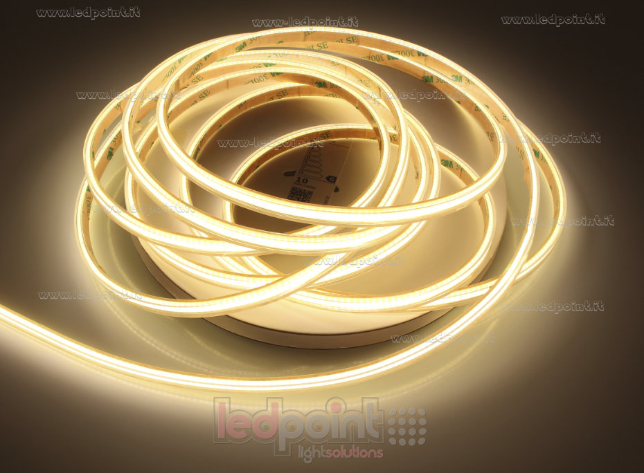 Led strip COB 24V IP65 3000K 400led/m