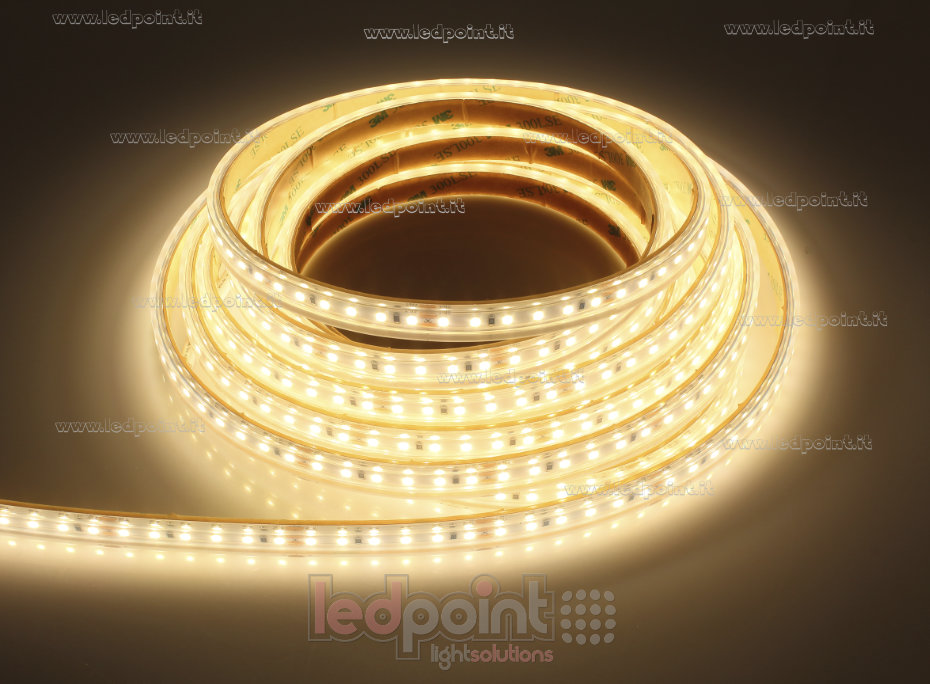 Striscia led 2835 24V IP65 3000K 3step 120led/m