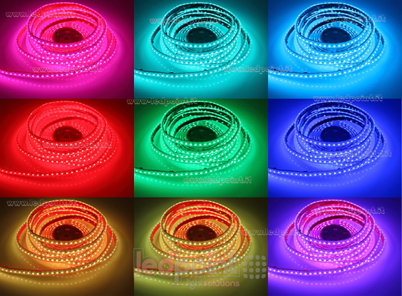 LED-Streifen 3838 24V IP65 RGB 112led/m