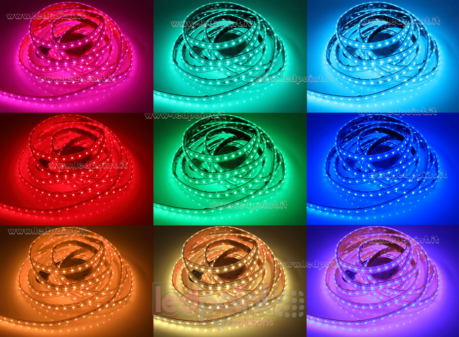 LED-Streifen 3838+2835+2835 24V IP65 RGBCCT 70+70+70led/m